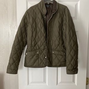 Eddie Bauer XL green quilted jacket